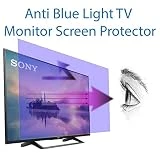 Anti Blue Light Screen Protector for 55 Inches TV. Filter out Blue Light that relieve computer eye strain and help you sleep better