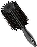 Xtava 44mm Natural Double Bristle Hair Brush - Volumizing and Detangling Blow Dryer Round Brush with Soft Boar Bristle - Professional Blow Drying Hair Brushes for Women with Fine Thick or Curly Hair