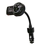 SCOSCHE Universal 12V Digital FM Stereo Transmitter with Flexible Neck for Cell Phones, MP3 Players, iPods, iPhones and More Music Devices - Black (FMTD7)