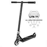 VOKUL Pro Scooters - Stunt Scooter - Intermediate and Advanced Trick Scooters for Kids 8 Years and Up, Teens and Adults - Durable, Smooth, Freestyle Kick Scooter for Boys and Girls (T1/Black)