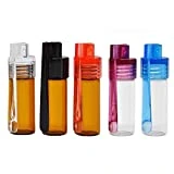 5 Pack Snuff Bullets Snuff Bottle with Spoon Inside with Micro Funnel Snuff Snorter Dispenser Bullet Snuff 43MM Height (5Pack)