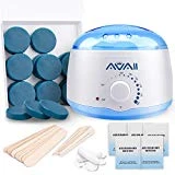 Wax Warmer Kit, AVAII Hair Removal Waxing Kit with 18 Hard Wax Target for Bikini Brazilian Full Body Face Facial Eyebrows Legs Armpit, Painless At Home Wax Kit for Women and Men