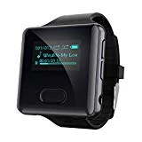 wiwoo Clip MP3 Player with Bluetooth,16GB Running Bluetooth MP3 Player Watch with FM Radio Pedometer Vioce Recorder, Portable Music Player Support TWS Earphone up to 128GB (U3)