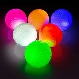 THIODOON Glow Golf Balls Led Golf Balls Glow in the Dark Golf Balls Flashing Golf Ball Light up Long Lasting Bright Night Sports 6 Colors for Your Choice 6 Pack