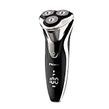 Phisco Electric Shaver Razor for Men 2 in 1 Beard Trimmer Wet Dry Waterproof Mens Rotary Shaver USB Quick Rechargeable Shaving Razor - Best Gift for Dad, Boyfriend …