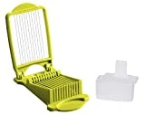 Luncheon Meat Slicer and Musubi Maker Press Mold Set, Kit, Certified Safety, Quality 11 Stainless Steel Wires (Green Slicer+Mold)