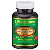 Life's Fortune Multivitamin & Mineral 60 Tablets, All Natural Energy Source Supplying Whole Food Concentrates, Antioxidants, Amino Acids, Enzymes, Trace Minerals & All Daily Essential Vitamins