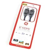GE High Speed 6-ft. HDMI Cable, Black - 24153