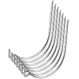 70 PCS Stainless Steel Picture Hanging Hooks Wall Hooks Drywall Hooks Heavy Duty No Tools Need Holds Up to 100lbs for Hanging Pictures Mirrors,Frames,Clock,Shelves,Planters for Home and Office HiGift