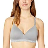 Warner's Women's Blissful Benefits Ultrasoft Wirefree Bra Bra, Graphite Gray, 34B