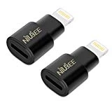 NIUBEE Extender Dock for Lifeproof Otterbox Case, Male to Female Extension Charger Video Audio Adapter for iPhone 5/5s/5c/SE/6/6S/7/8 Plus/X/iPad Air and More Connector (Black)
