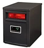 LifeSmart 6 Element w/Remote Large Room Infrared Heater, Black/Gray