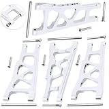 Hobbypark 4-Pack Front & Rear Aluminum Suspension Arms Replacement of 3655x for RC Traxxas 1/10 Slash 4x4 XO-1 Option Upgrade Parts Hop Ups