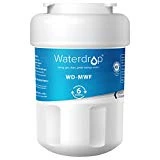 Waterdrop MWF Refrigerator Water Filter, Compatible with GE SmartWater MWF, MWFINT, MWFP, MWFA, GWF, HDX FMG-1, GSE25GSHECSS, WFC1201, RWF1060, 197D6321P006, Kenmore 9991, r-9991, NSF 42