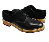 Black Oxford Men's Shoes by Paul Malone . 100% Leather