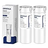 Crystala Filters Compatible with GE XWF Water Filter, Replacement for GE SmartWater Refrigerator Water Filter, (2 PACK)