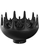 Black Orchid Large Hair Diffuser For Curly And Natural Hair - Professional Blow Dryer Diffuser to Maximize Frizz-Free Volume And Enhance Natural Curly Hair by xtava