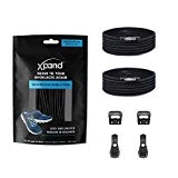 Xpand Quick Release Round-Lacing No Tie Shoelaces System with Elastic Laces - One Size Fits All Adult and Kids Shoes