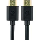GE High Speed HDMI Cable, Ethernet, 3ft HDMI, 4K Ultra HD, Full HD 1080P, Lossless Surround Sound, Audio Return Channel, Smart TVs, Roku, Fire Stick, Apple TV, Streaming Devices, Blu Ray, Cable, 34475