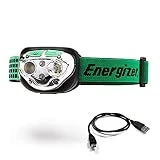 Energizer VISION LED Headlamp Flashlight, USB Rechargeable, 400 High Lumens, IPX4 Water Resistant, 7 Modes, Best Headlight for Camping, Running, Outdoors, Emergency Light