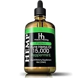 Hemp Oil for Pain Anxiety Relief :: Hemp 15,000mg :: Hemp Extract :: May Help with Inflammation, Joints, Mood, Sleep & More :: Hemp Drops :: Rich in Omega 3,6,9 (Peppermint)