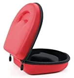 DURAGADGET Hard Red EVA Storage Case for Headphones (Headphones NOT Included) - Compatible with Psyc Wave S1 | Wave X1 Wireless Wireless Headphones