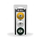 Team Golf NFL Green Bay Packers Regulation Size Golf Balls, 3 Pack, Full Color Durable Team Imprint