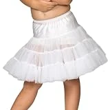 Laura Dare Kids Bouffant Slip (Toddler/Little Kids/Big Kids) White - SIZE 5