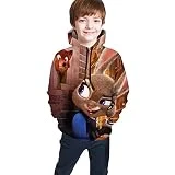 Betterback Zoot-Opia Unisex Kids Sweatshirt Boys Girls Hooded Kangaroo Pocket Pullover Hoodies 7-8 Years Black