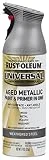Rust-Oleum 285073 Universal All Surface Spray Paint, 11 oz, Aged Metallic Weathered Steel