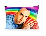 DoubleUSA Nicolas Cage Pillowcases Both Sides Print Zipper Pillow Covers 20'x30'