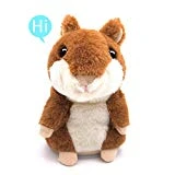Talking Hamster, Repeats What You Say Plush Animal Toy Electronic Hamster Mouse for Boys, Girls & Baby Gift
