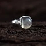 925K Sterling Silver Ring, Cushion Cab, Grey Moonstone Ring, Handmade, Statement Jewelry, Dainty Ring, High Polished, Latest Design, Natural Grey Moonstone, Men's, Boys, Father's Day, Birthday Gift