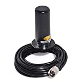 Eightwood Dual Band VHF UHF Ham Mobile Radio Antenna PL259 with Magnetic Base 5M Cable for Ham Radio Amateur Radio Mobile Transceiver 144/430mhz