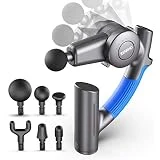 RENPHO R4 Pro Massage Gun with Adjustable Arm, Deep Tissue Percussion Muscle Massager Handheld, Portable Body Massagers for Athletes Sore Muscle and Stiffness Back Pain Relief
