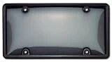 Cruiser Accessories 60520 Combo License Plate Shield/Cover, Black/Smoke