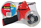 Scotch Packaging Tape Dispenser with 2 Rolls of Heavy Duty Shipping Packaging Tape, Designed for Standard 3' Core Rolls, Foam Handle, Retractable Blade and Adjustable Brake (3850-2ST)