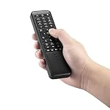 Pepper Jobs W10 GYRO Air TV Remote,QWERTY Keyboard Fly Mouse for Win 10, LED Backlit Keyboard Mini PC Controller, 6-Axis Gyro w/Learning Remote Control Function