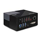 WAVLINK USB 3.0 Universal Laptop Docking Station Dual Video Monitor Display, HDMI, DVI & VGA, Gigabit Ethernet, 2X USB Charging Port, 4 USB Data Ports Audio for Laptop, Tablets, Ultrabook-Black