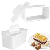 2 Pack Musubi Maker Press, Spam Sushi Mold - BPA Free, Non-Stick & Non-Toxic Sushi Making Kit, Make Your Own Sushi at Home - Hawaiian Spam Musubi, Kimbab, Onigiri (white)