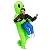 KOOY Inflatable Alien Unicorn Pick Me Up Costume Inflatable Halloween Party Costumes Blow up Costumes Adult/Kids