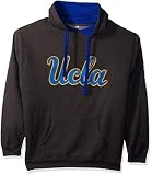 Ouray Sportswear NCAA Benchmark Colorblock Pullover Hood UCLA Bruins, Graphite/Royal Logo, Large