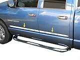 Made in USA! Compatible with 2002-2008 Dodge Ram 1500/03-2009 2500 Quad Cab Rocker Panel Chrome Stainless Steel Body Side Moulding Molding Trim Cover 1.5' 4PC