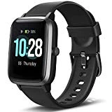 LETSCOM Smart Watch Fitness Tracker Heart Rate Monitor Step Calorie Counter Sleep Monitor Music Control IP68 Water Resistant 1.3' Color Touch Screen Activity Tracking Pedometer for Women Men Kids