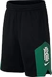 Nike Boy's Kyrie Dri-FIT Graphic Basketball Shorts (Black/Clover, Small)