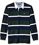 Chaps Men's Heritage Collection Rugby Shirt, Vintage Pine Multi, XL