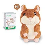 Kids Toys Talking Hamster Repeats What You Say, Talking Plush Interactive Toys Repeating Plush Animal Toy, Fun for 2,3 Year Old Kids, Baby, Child, Toddlers