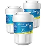 Waterdrop MWF NSF 53&42 Certified Refrigerator Water Filter, Compatible with GE SmartWater MWF, MWFINT, MWFP, MWFA, GWF, HDX FMG-1, GSE25GSHECSS, WFC1201, RWF1060, 197D6321P006, Kenmore 9991, 3 Pack