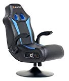 X-Rocker Vibe 2.1 Bt 5128201 2.1 Wireless Bluetooth Audi Pedestal Video Gaming Chair, Black/Blue