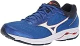 Mizuno Men's Wave Rider 22 Running Shoe nautical blue/cherry tomato, 7 2E US